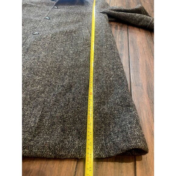 HARRIS TWEED Men's Vintage Wool Overcoat Jacket - Picture 10 of 10